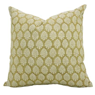 Fabdivine 14x20 Boho Floral or leaf Pattern Cushion Cover for Home Decor Gift Rectangle Viscose Linen Pillowcase, Sangmarmar