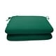 preview thumbnail 7 of 44, Sunbrella 20 x 18 solid fabric seat pad(2 pack) - 20"W x 18"D x 2.5"H Canvas Forest Green