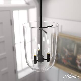 Hunter Sacha 3-Light Pendant - Entry, Dining Room, Kitchen Island - Transitional, Contemporary