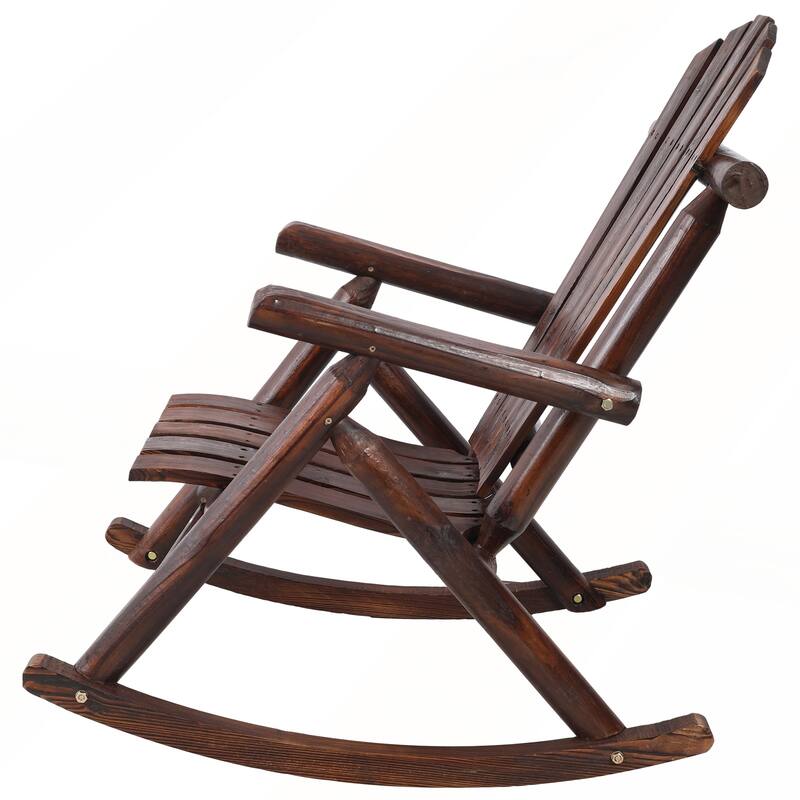 Durable Wooden Porch Rocker Chair for Outside