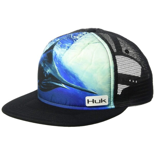 huk flat brim hat