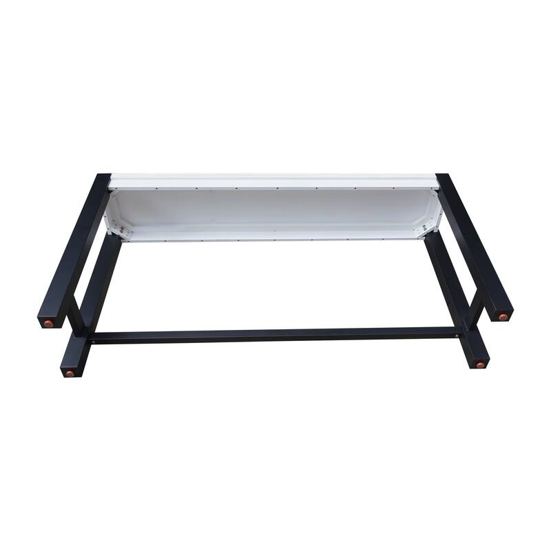 Solid Wood Tall Accent Table with Iron Legs