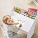 preview thumbnail 2 of 6, Lil' Jumbl Wooden Kids Desk and Chair Set, Toddler Study Desk with Storage Drawer