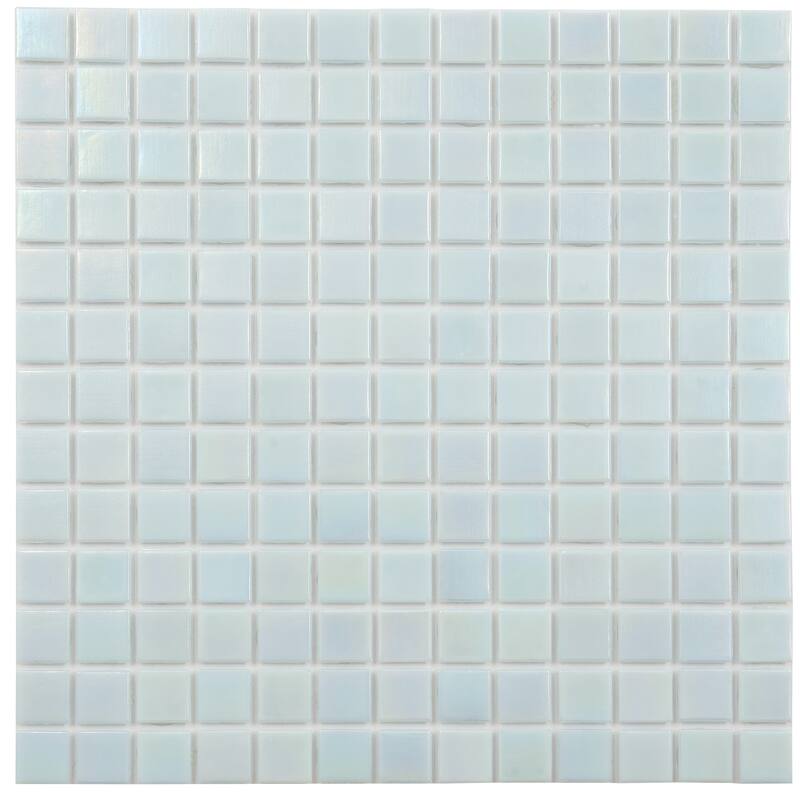 Apollo tile 12" x 12" Nacreous Glossy Stone Blue Glass Tile (20 sq ft/case) - 20 Pack