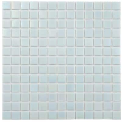 Apollo tile 12" x 12" Nacreous Glossy Stone Blue Glass Tile (20 sq ft/case) - 20 Pack