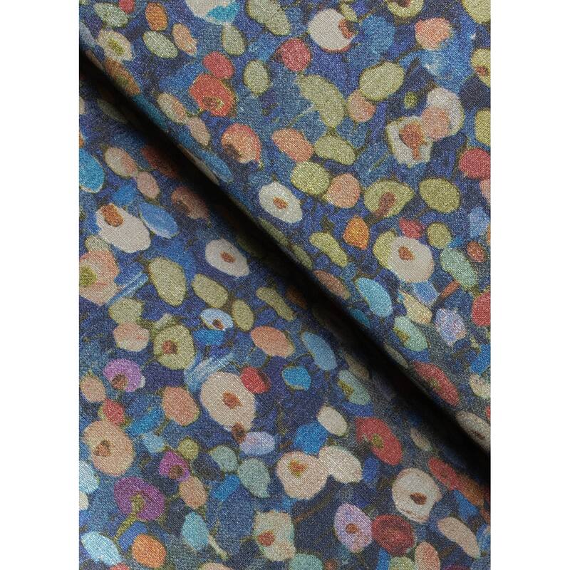 A-Street Prints Prato Blue Petite Floral Wallpaper