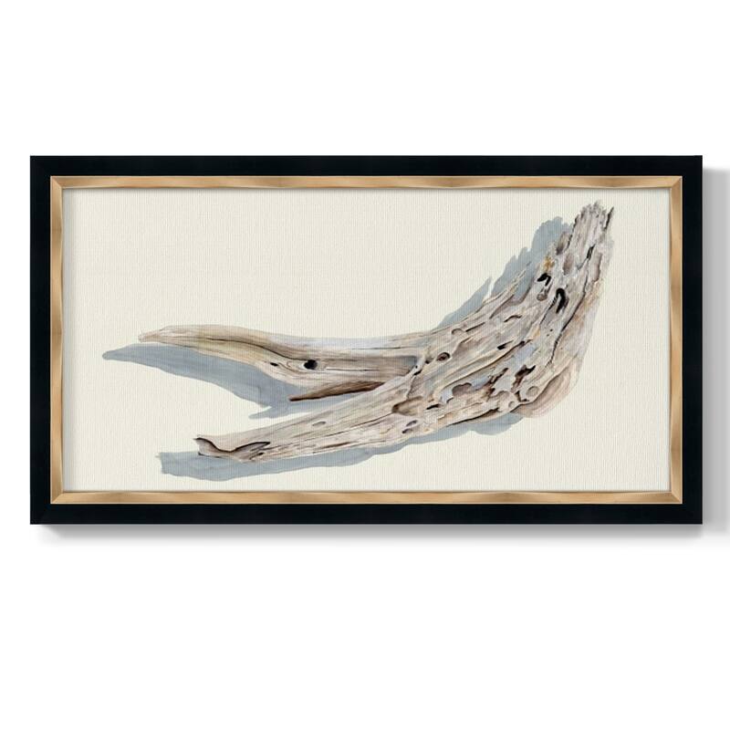 Driftwood Study III Premium Framed Canvas- Ready to Hang - 26x50 - Espresso