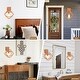 preview thumbnail 5 of 8, Cusp Barn Farmhouse 1-Light Metal Wall Sconces, Industrial Rhomboid Wall Light, Geometric Bedside Wall Mount Sconces for Bedroom
