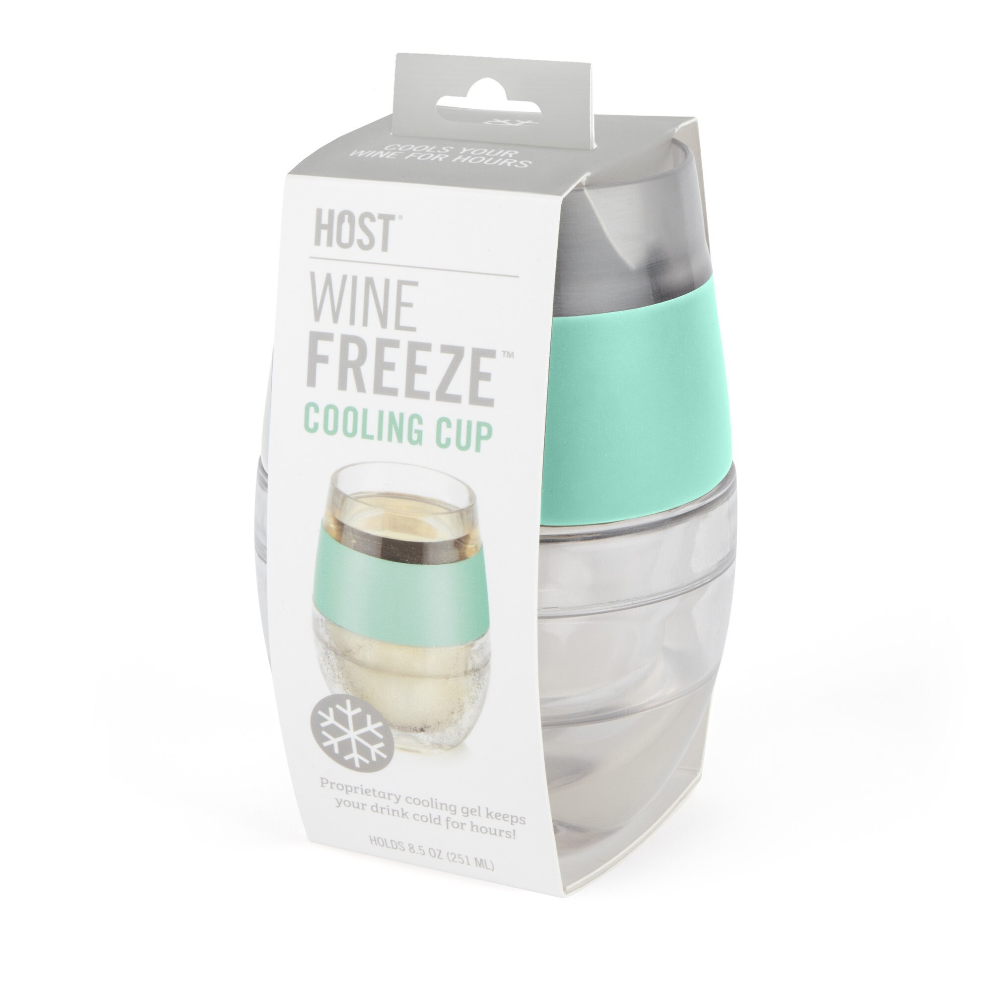 Wine FREEZE™ Cooling Cup in Translucent Blue Green — VineThings
