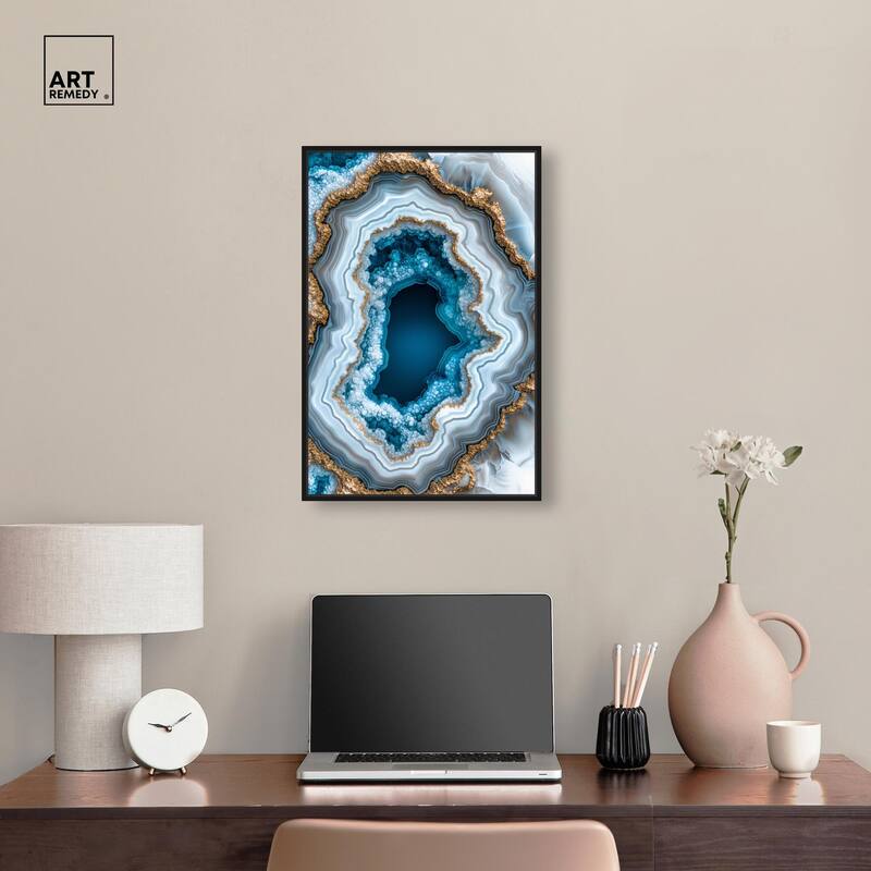 Gilded Geode Eye II Canvas by Art Remedy