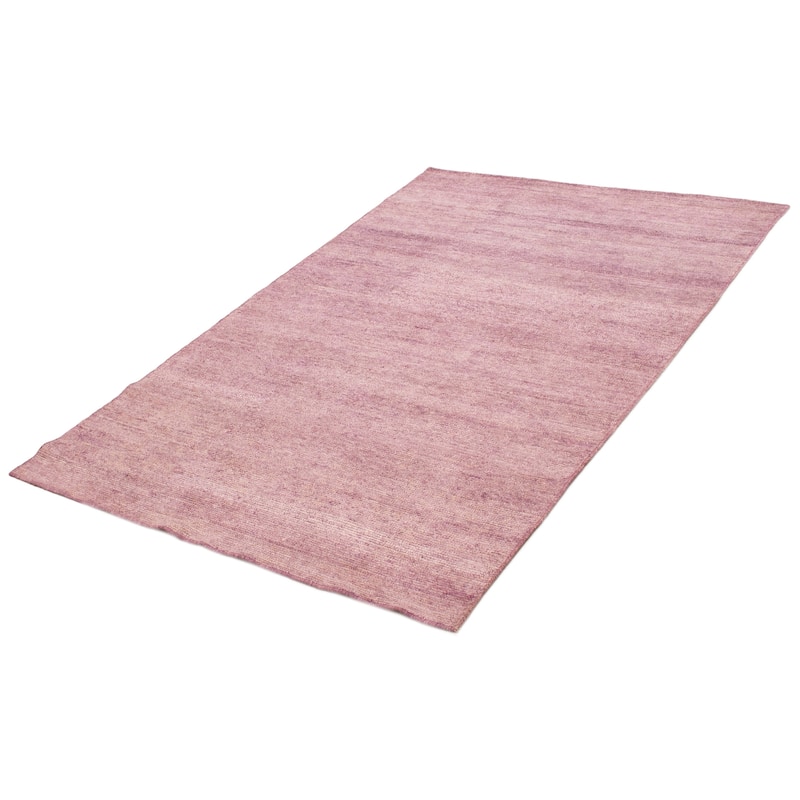 ECARPETGALLERY Hand-knotted Loreto Violet Silk Rug - 5'9 x 8'9