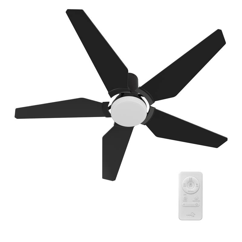 CARRO Bellerose 52-inch Indoor Ceiling Fan with Light and Remote Control