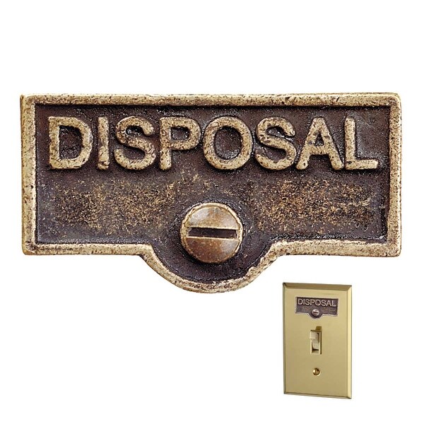 Shop Switch Plate Tags DISPOSAL Name Signs Labels Antique ...