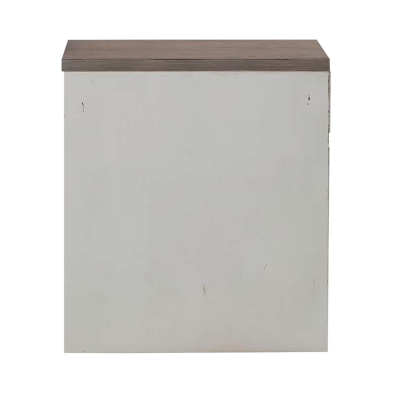 Magnolia Manor Antique White & Weathered Bark Mobile File