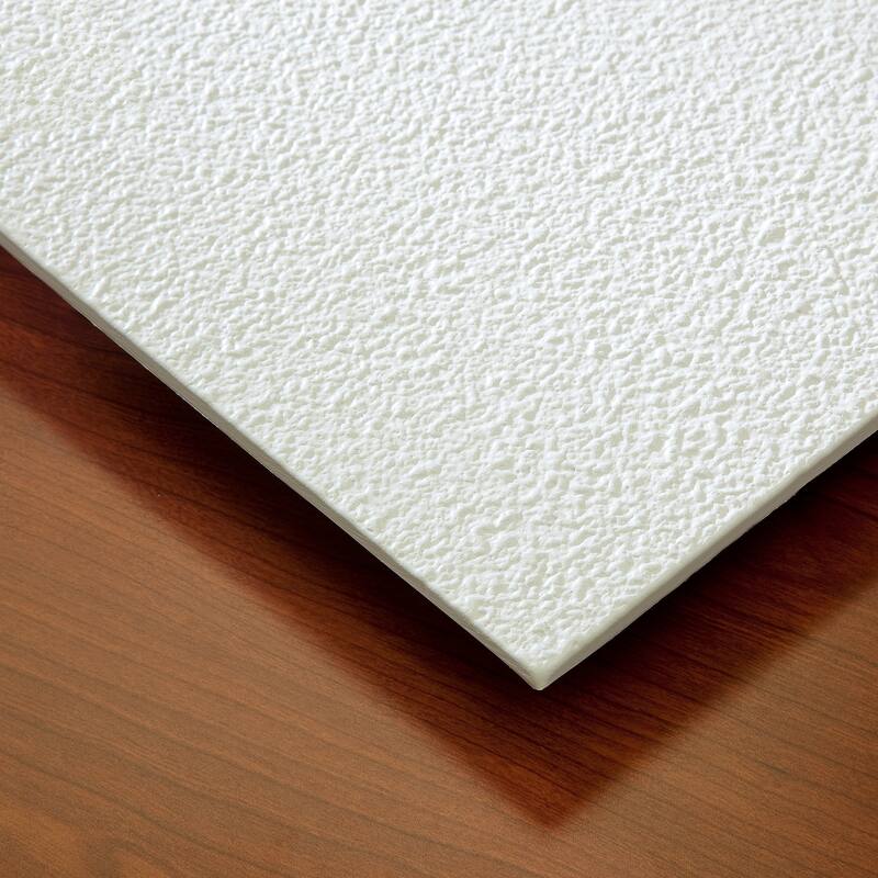 Genesis Stucco Pro White 2 x 4 ft. Lay-in Ceiling Tiles
