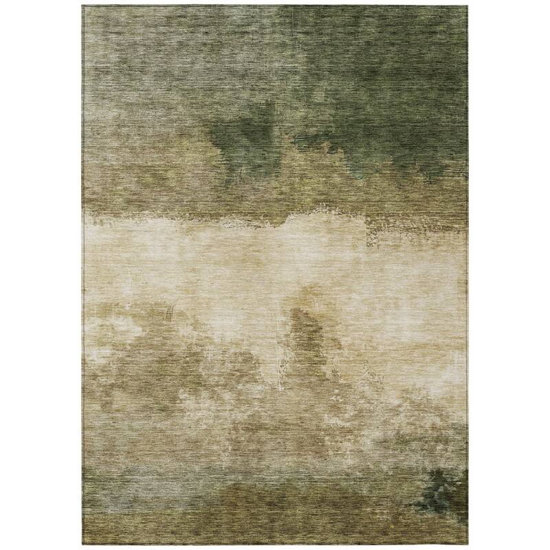 HomeRoots Abstract Transitional Rectangle Outdoor Rug