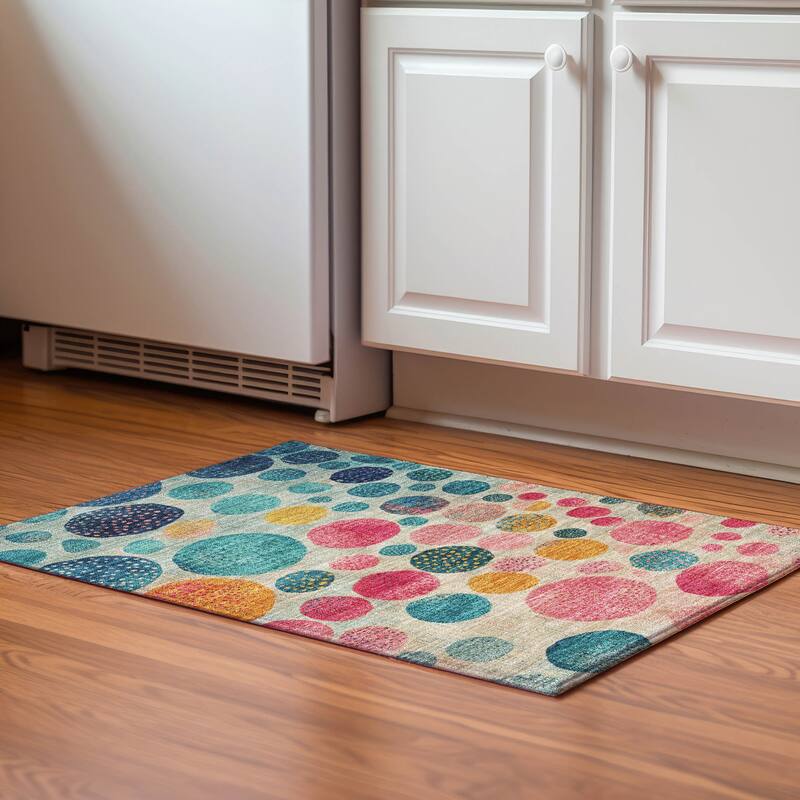 Premium Washable Super Soft Mayfield Rug - Teal - 1'8" x 2'6"