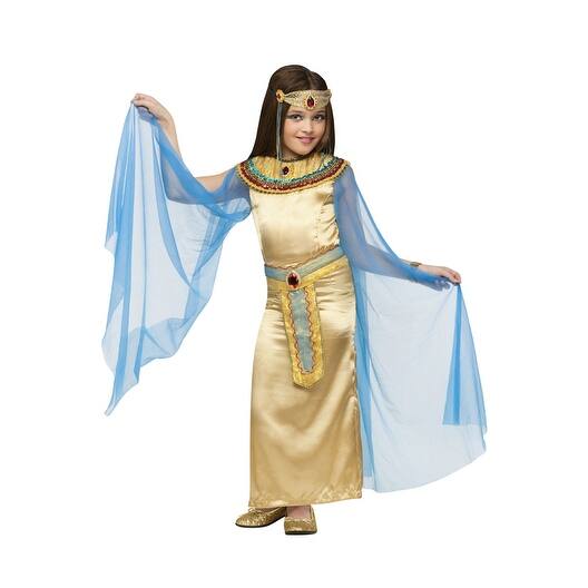 Shop Fun World Deluxe Golden Cleopatra Child Costume Gold