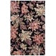 preview thumbnail 28 of 62, SAFAVIEH Handmade Blossom Ragnhild French Country Floral Wool Rug 4' x 6' - Black/Plum