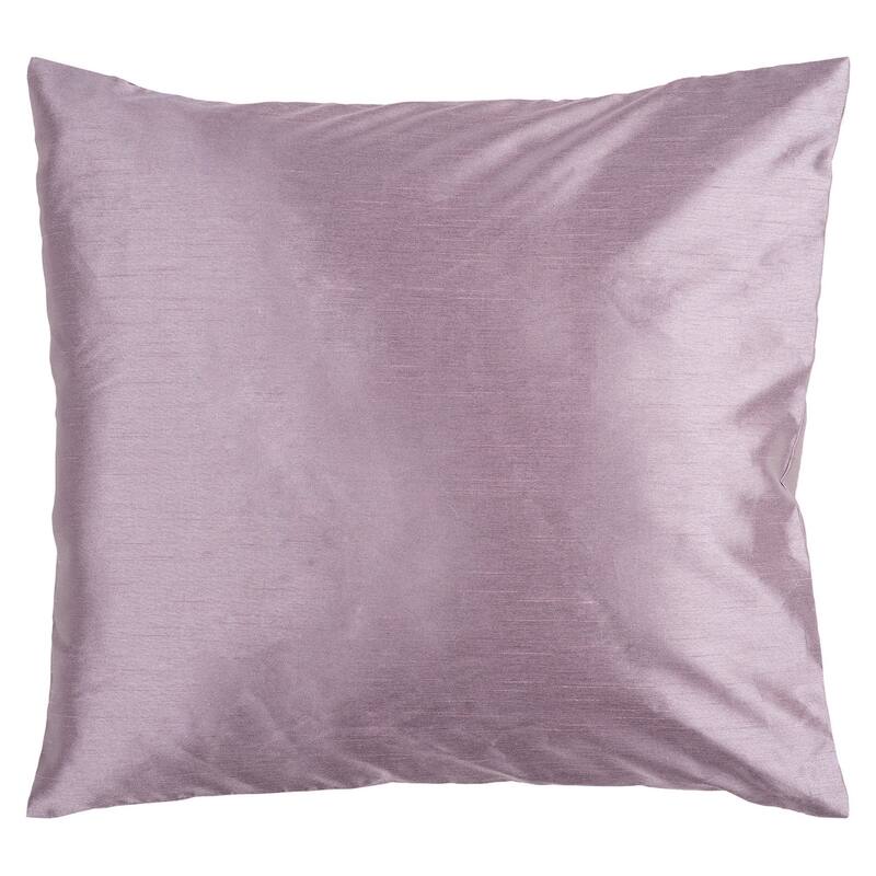 Artistic Weavers Decorative Chic 18-inch Square Solid Throw Pillow Cover with Poly Insert - Mauve