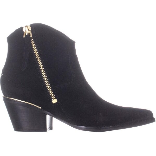 guess black suede ankle boots