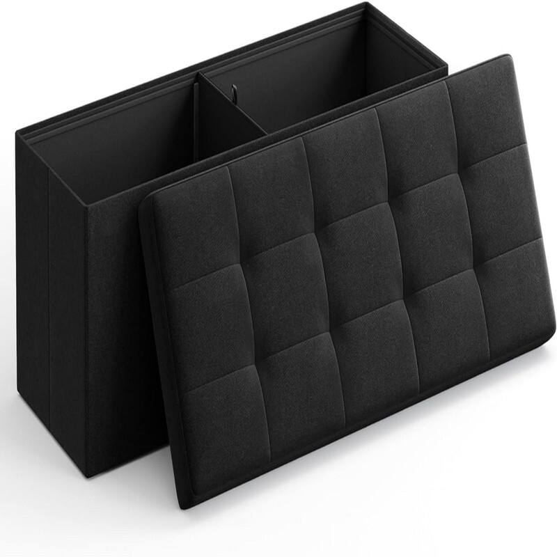 43 Inches Folding Storage Ottoman Bench