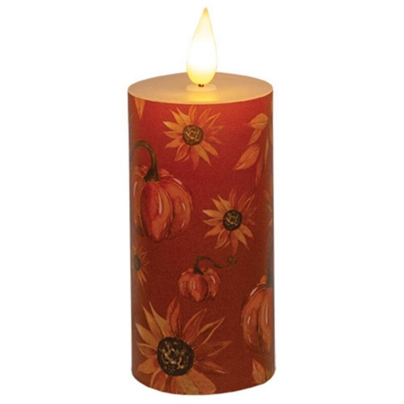 Shades of Autumn Timer LED Timer Votive - 2 x 4 - 4"