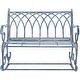 preview thumbnail 6 of 41, SAFAVIEH Ressi Victorian Scroll Iron Outdoor Rocking Bench. - 43 in. W x 33 in. D x 37 in. H