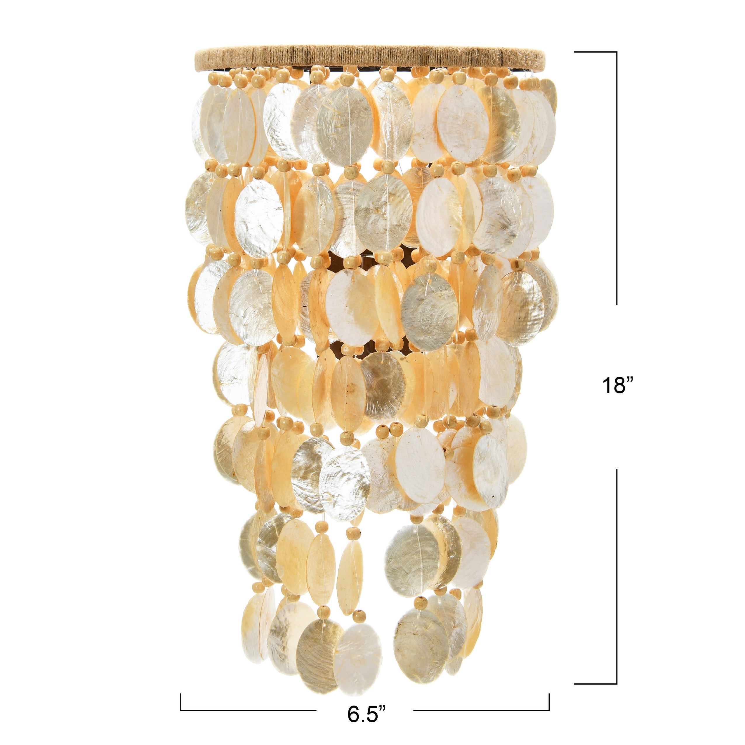 Capiz store shell sconce