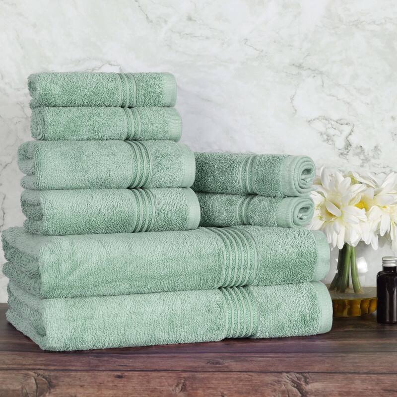 Blue Nile Mills Ibiza Egyptian Cotton 8 Piece Towel Set