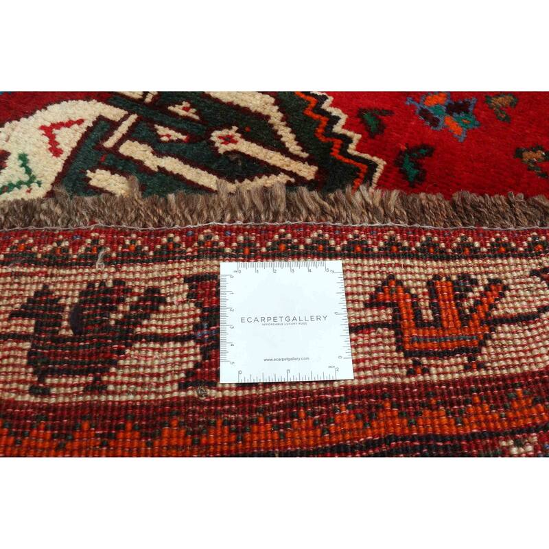 ECARPETGALLERY Hand-knotted Melis Vintage Red Wool Rug - 5'3 x 8'2