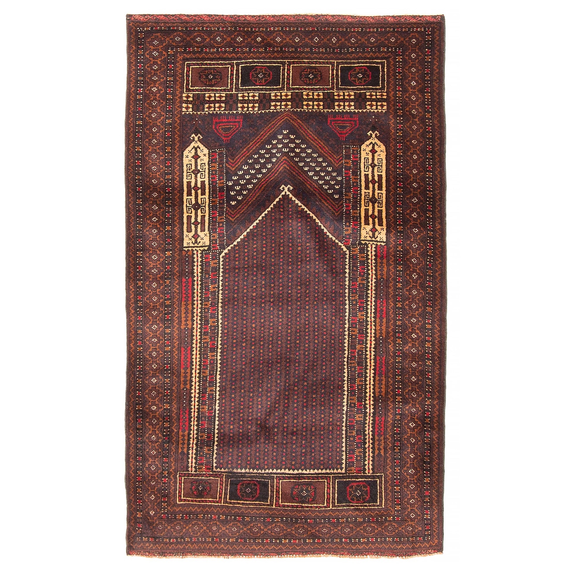 Teimani Brown Rug 3'0" x 5'3" - 3'0 x 5'3