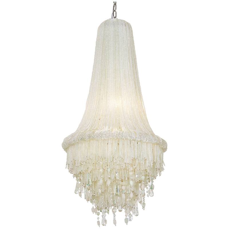 Metropolitan N1518 Crystal Reign 4 Light 20" Wide Crystal Pendant - Polished Nickel