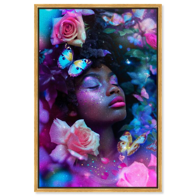 In A Dream World II Canvas by Art Remedy - Gold - 10" x 15"