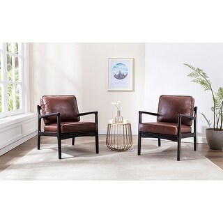 Modern Accent Chair With Wood Frame - Bed Bath & Beyond - 35083781