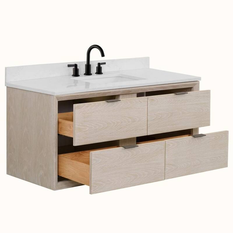 Legion Furniture WH25 Solid Wood Contemporary Bathroom Vanity with 1" thick Artificial top