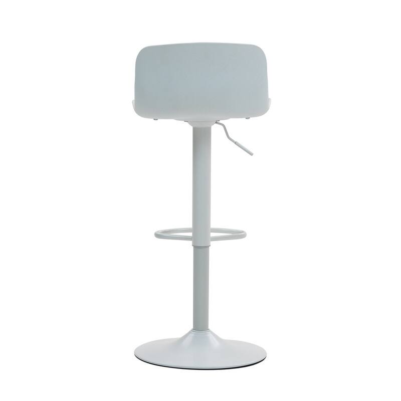 Adjustable Swivel Bar Stools Set of 2 - Modern Counter Height Kitchen Island Chairs with Back Support