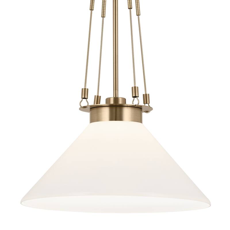 Kichler Lighting Albers 18.25 In. 1-Light Champagne Bronze Pendant Light