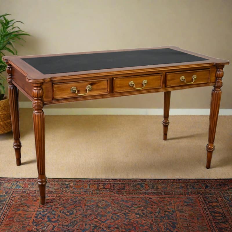 Legacy Leather Top Desk - Light Brown