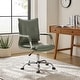 Zarina Modern Faux Leather Swivel Office Desk Chair with Height ...