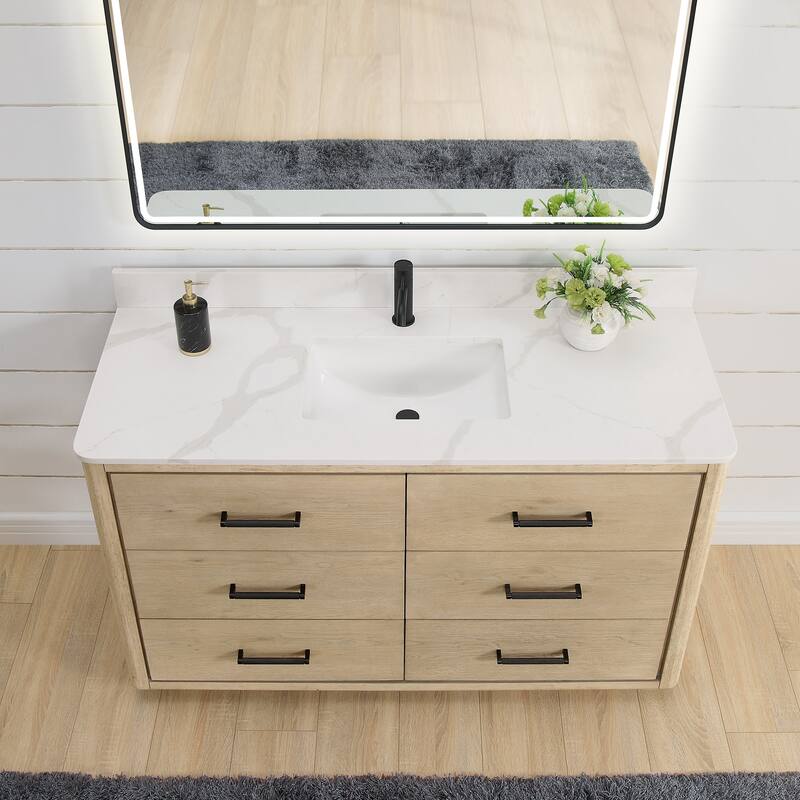 Miseno MV-NM-706555 Porto 54" Free Standing Single Basin Vanity Set