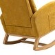 preview thumbnail 9 of 13, Modern Accent Rocking Chair , Upholstered Tall Back Accent Armchair Nursery Glider Rocker