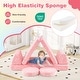 preview thumbnail 16 of 16, Gymax Glow in the Dark Modular Kids Play Couch Set w/ Machine-washable