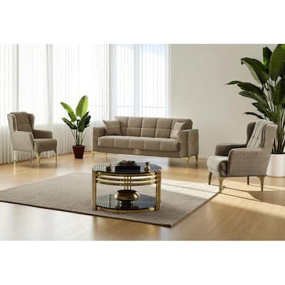 Legola 3 Pieces Living Room Sets 1 Sofa 2 Chair