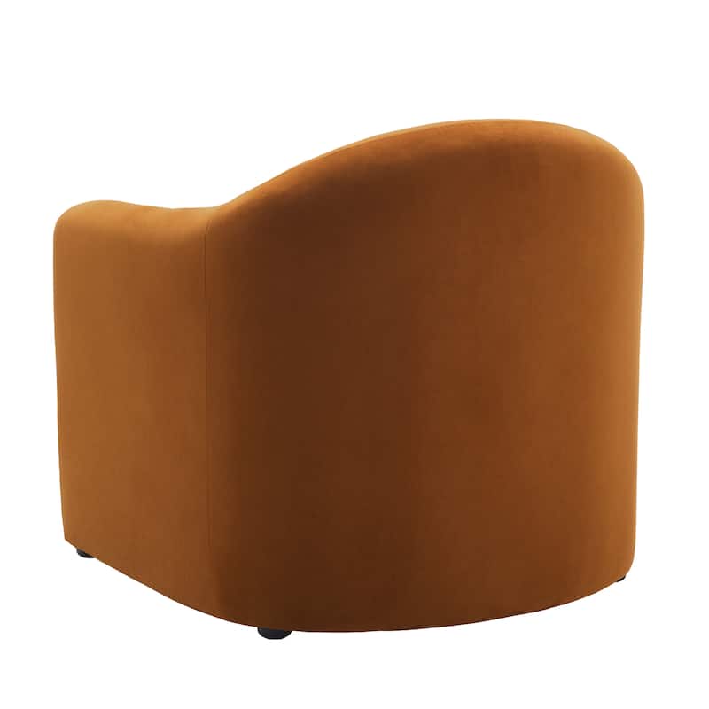 Modern Upholstered Barrel Accent Chair