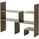preview thumbnail 4 of 3, Yak About It Compact Adjustable Dorm Desk Bookshelf - Rustic