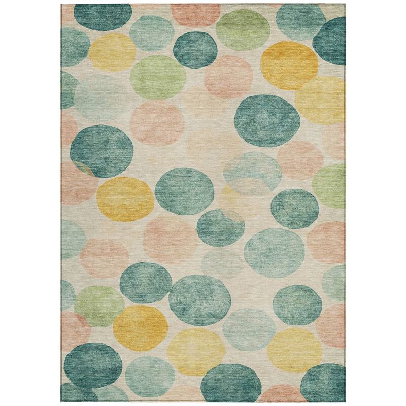 HomeRoots Geometric Transitional Rectangle Outdoor Rug
