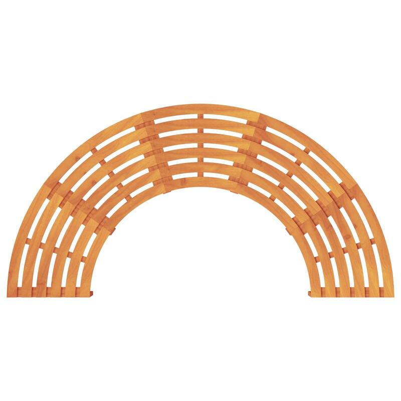 vidaXL Tree Bench Outdoor Patio Wooden Bench for Backyard Porch Park Wood