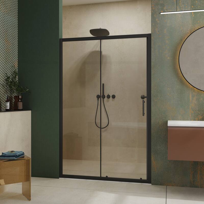 Premium Shower Door with Advanced Features for Ultimate Bathroom Experience - Matt Black