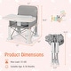 preview thumbnail 5 of 8, Babyjoy Baby Travel Booster Seat with Double Tray Portable Folding - See Details